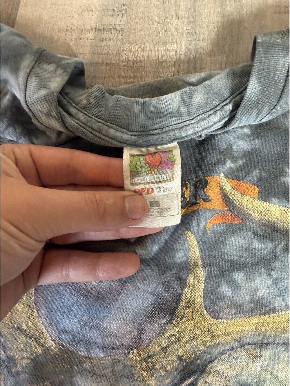 Vintage Liquid Blue 2000 Nature White Tail Deer T Shirt Mens Large AOP Tie Dye - Picture 4 of 9